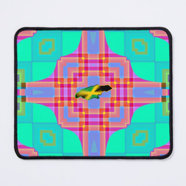 Item preview,  UNFORGETTABLE WEST INDIES CHRISTMAS SOUVENIRS - UNIQUE ABSTRACT CARIBBEAN GEOMETRIC PATTERN - GREATJAMAICAN VIBES FLAG INSPIRATION designed and sold by Ralek.