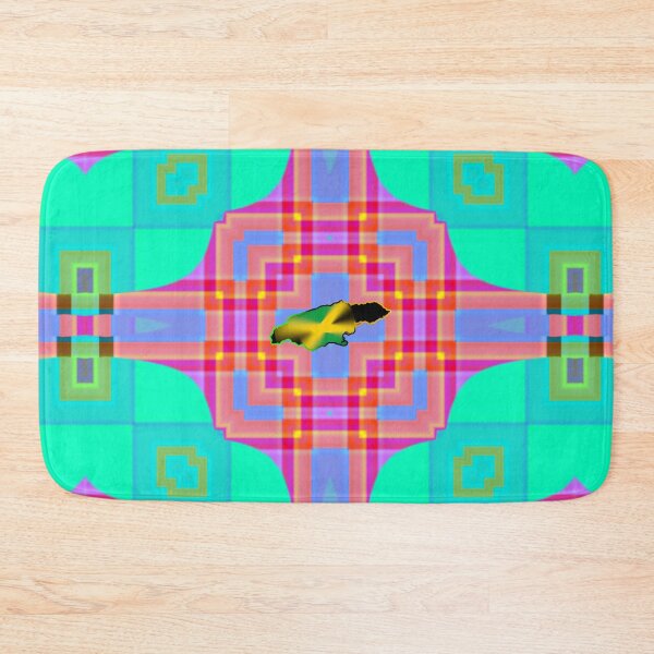 Item preview,  UNFORGETTABLE WEST INDIES CHRISTMAS SOUVENIRS - UNIQUE ABSTRACT CARIBBEAN GEOMETRIC PATTERN - GREATJAMAICAN VIBES FLAG INSPIRATION designed and sold by Ralek.