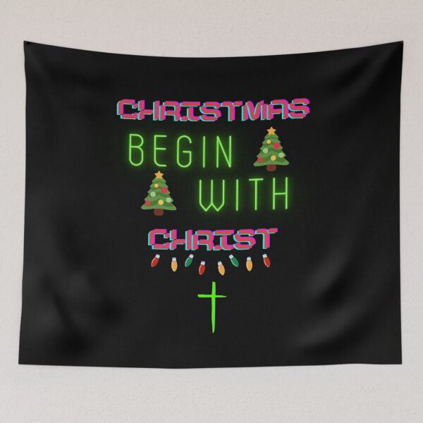 Item preview, Christmas Begins With Christ ,Winter Trip Vacation Gift designed and sold by Noussairox.