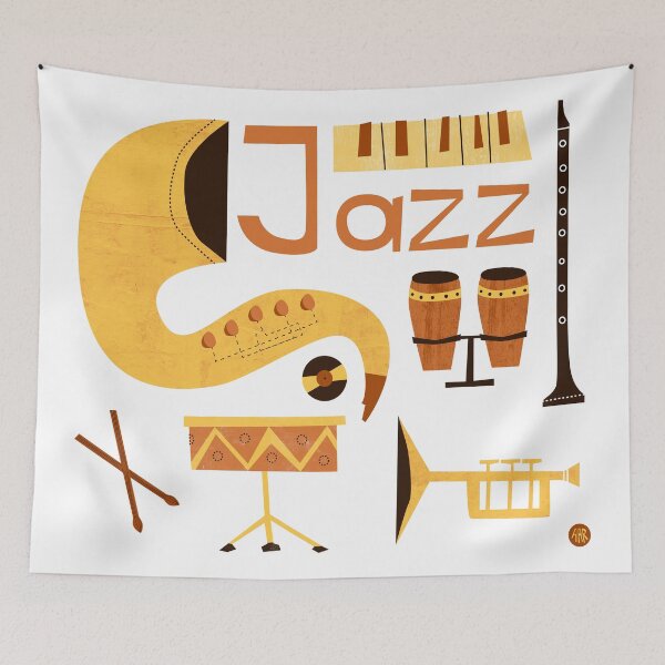 Item preview, Jazz Music - Vintage Design designed and sold by Amir Abou-Roumié.