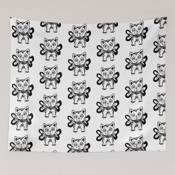 Item preview, Сute kitten with a bow designed and sold by MArtSpace.