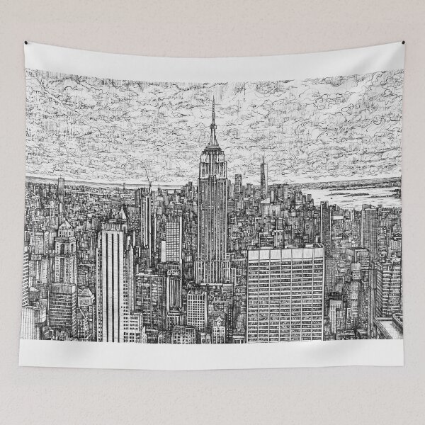 Item preview, NEW YORK - pencil drawing designed and sold by lautir.