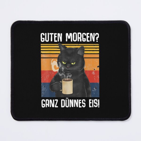 Item preview, Good morning? Very thin ice! office coffee cat designed and sold by urban-design.