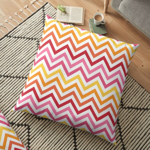 Rainbow Chevron #1 Floor Pillow