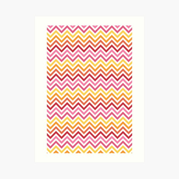 Rainbow Chevron #1 Art Print
