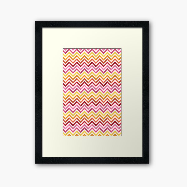 Rainbow Chevron #1 Framed Art Print