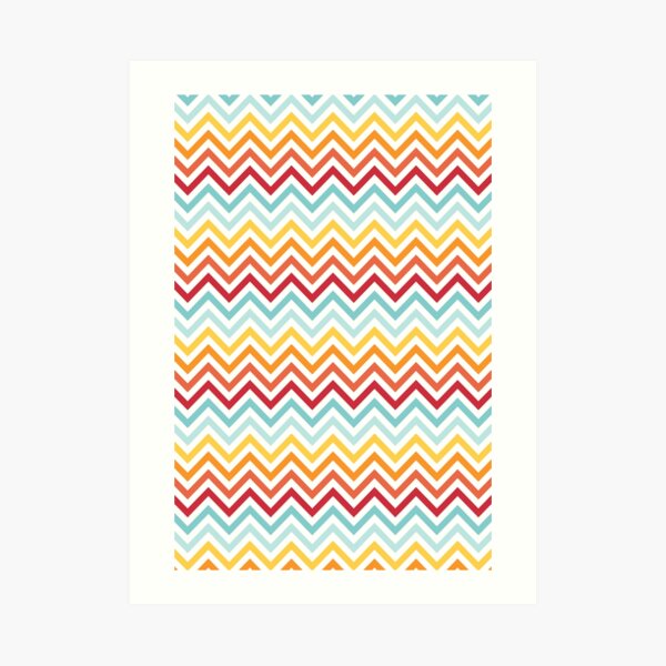 Rainbow Chevron #2 Art Print