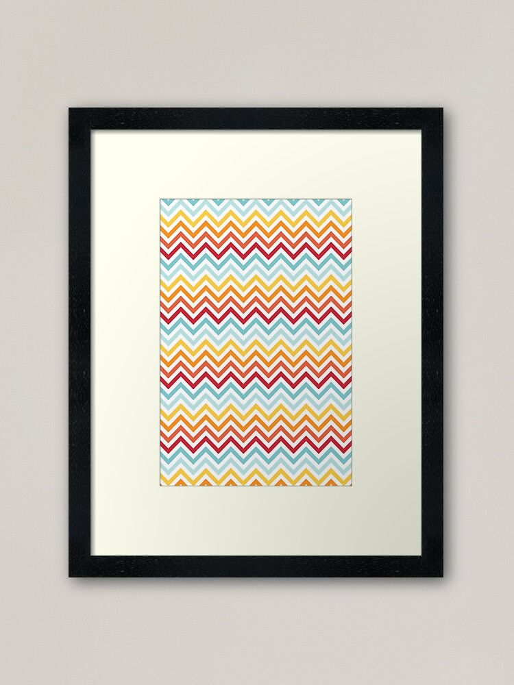 Alternate view of Rainbow Chevron #2 Framed Art Print