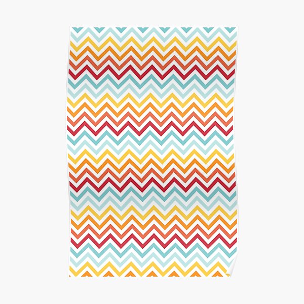 Rainbow Chevron #2 Poster