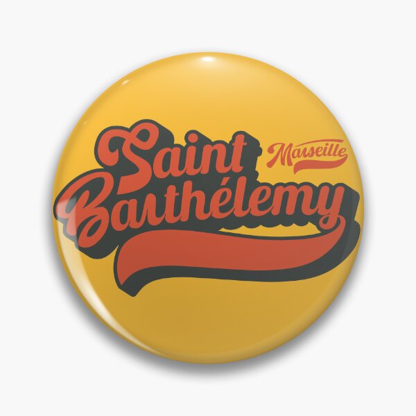 Item preview, Marseille Saint-Barthélemy, Marseille Saint-Barthélemy lettering, Saint-Barthélemy logo designed and sold by Boogosh.
