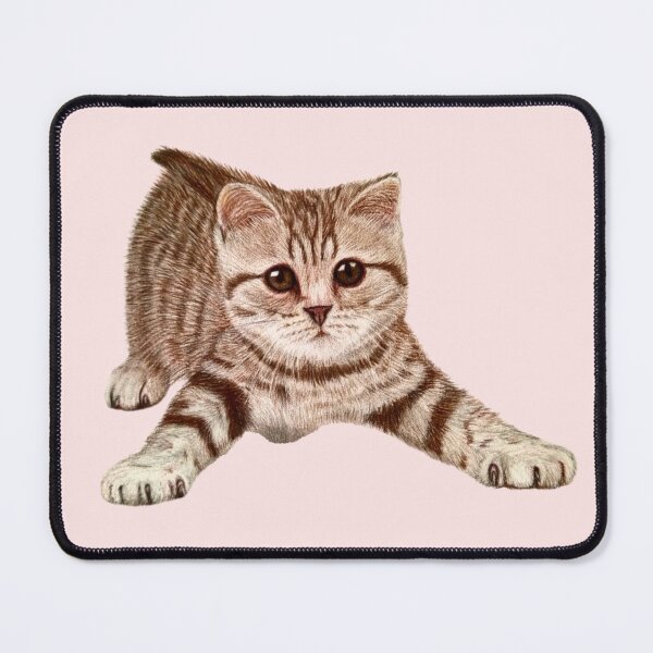Item preview, Excited cat drawing with coloured pencils designed and sold by DipakSonarArt.