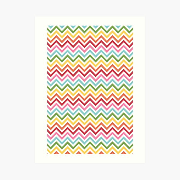 Rainbow Chevron #3 Art Print