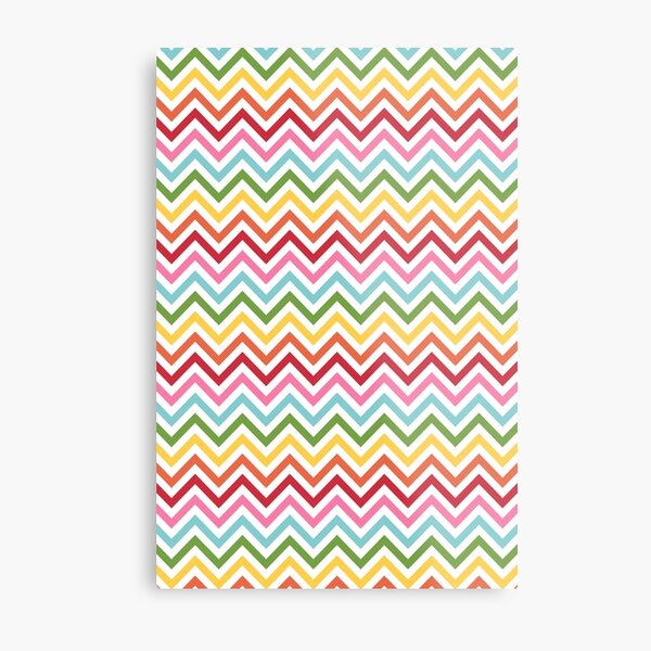Rainbow Chevron #3 Metal Print