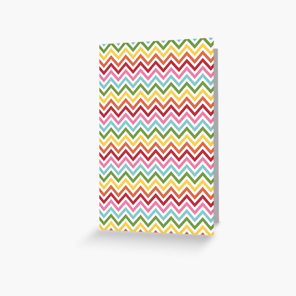 Rainbow Chevron #3 Greeting Card