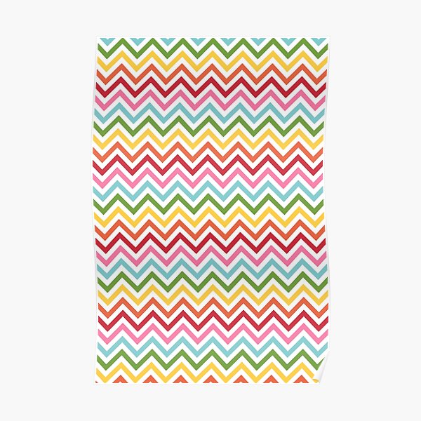 Rainbow Chevron #3 Poster