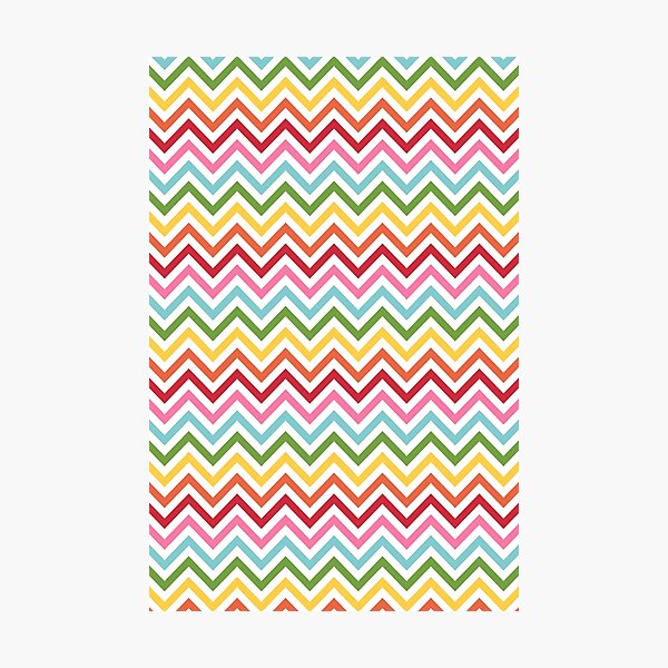 Rainbow Chevron #3 Photographic Print