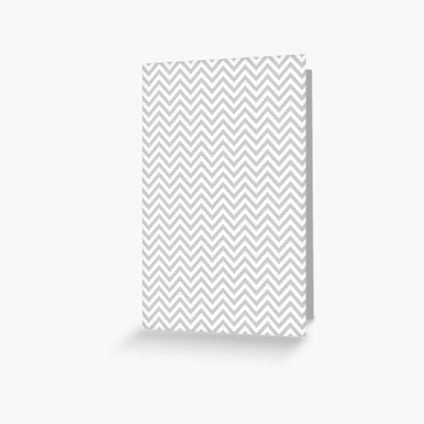 Grey Chevron Greeting Card