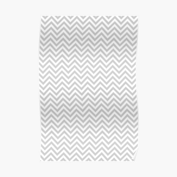 Grey Chevron Poster