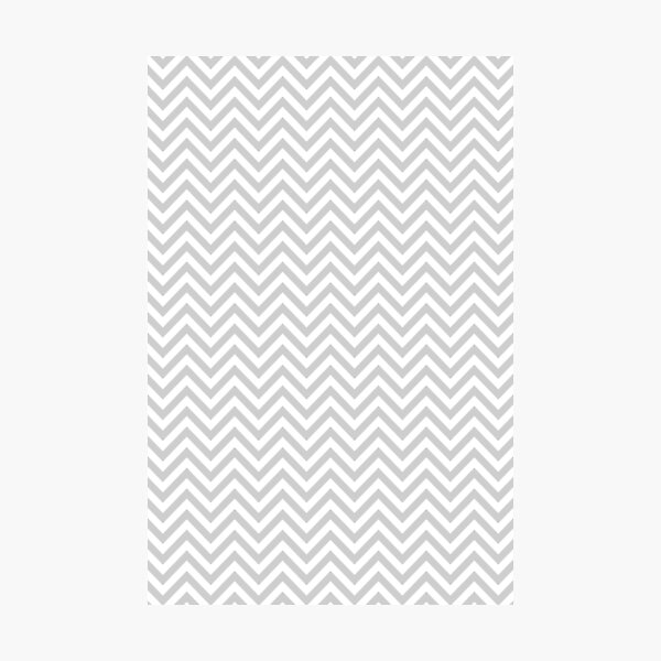 Grey Chevron Photographic Print