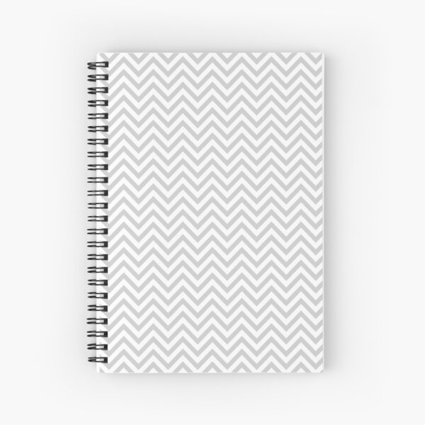 Grey Chevron Spiral Notebook