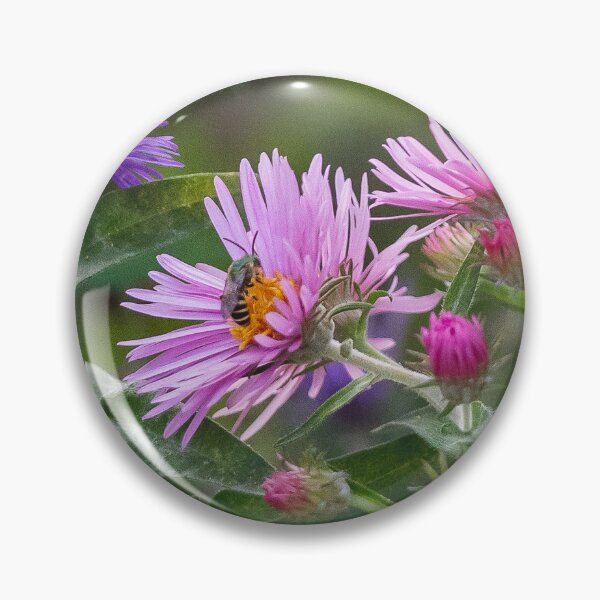 Item preview, Wasp feeding in a field of wildflowers designed and sold by jessicagoodsell.