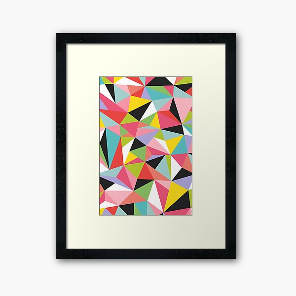 Geo Jane Framed Art Print