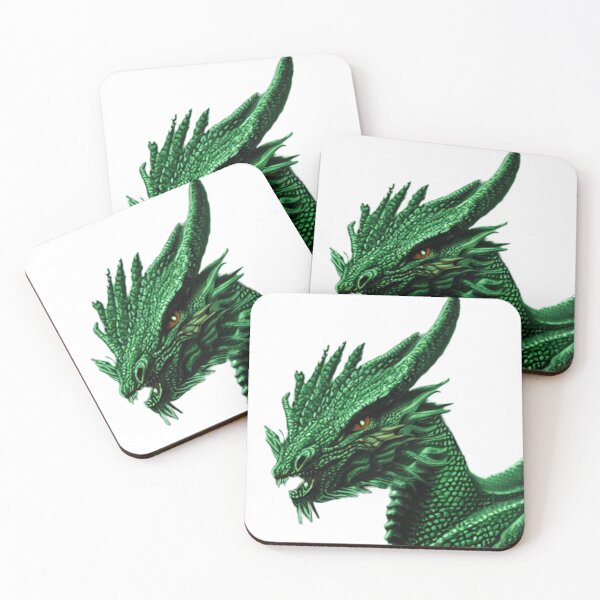 Item preview, Portrait of a Green Dragon designed and sold by Aerialyn.
