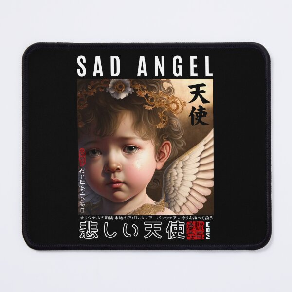 Item preview, Sad Angel | Renaissance Cute Cherub Angel With Wings – Baby Angel Cherub designed and sold by MadeByRobots.