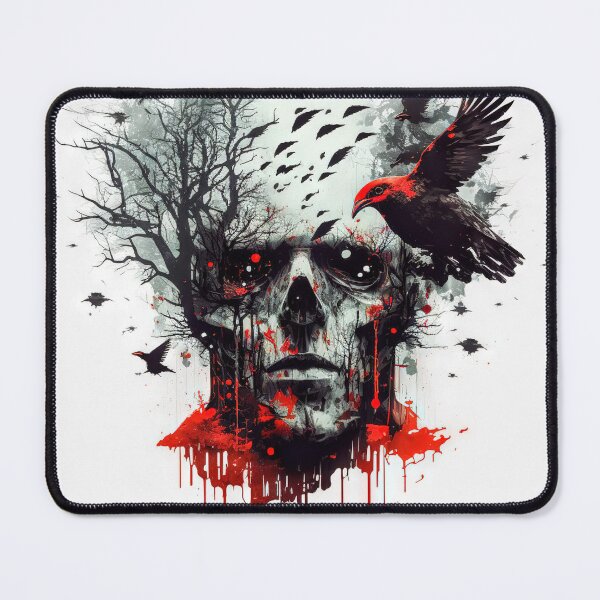 Item preview, Demon of the Dead Forest - Double Exposure Digital Painting - Graffiti Style designed and sold by BRaiNDEDprints.