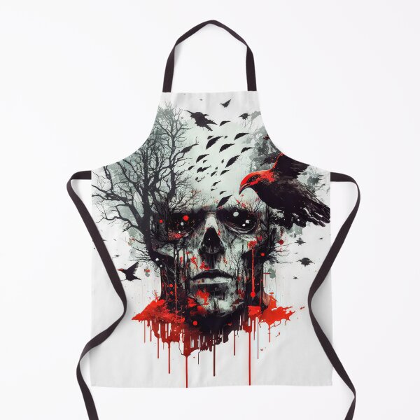 Item preview, Demon of the Dead Forest - Double Exposure Digital Painting - Graffiti Style designed and sold by BRaiNDEDprints.