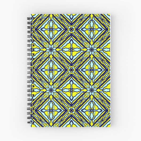 Item preview, Light Blue and Yellow Symmetric Pattern designed and sold by patternologyy.