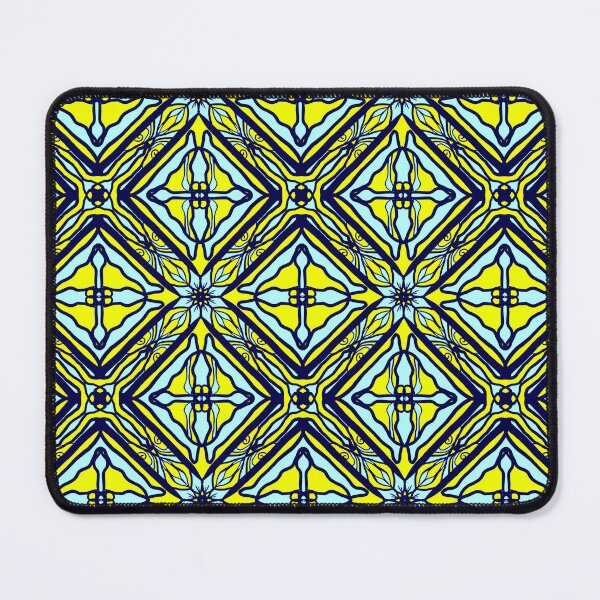 Item preview, Light Blue and Yellow Symmetric Pattern designed and sold by patternologyy.