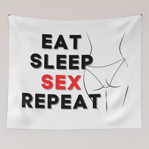 Item preview, Eat sleep sex repeat designed and sold by uconii.