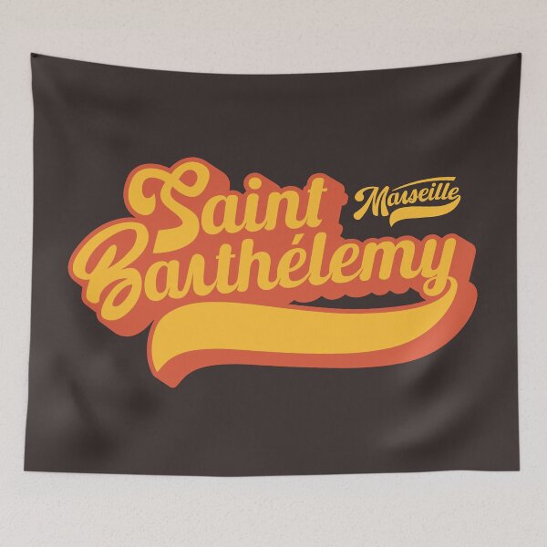 Item preview, Marseille Saint-Barthélemy , Marseille Saint-Barthélemy lettering, Saint-Barthélemy logo designed and sold by Boogosh.