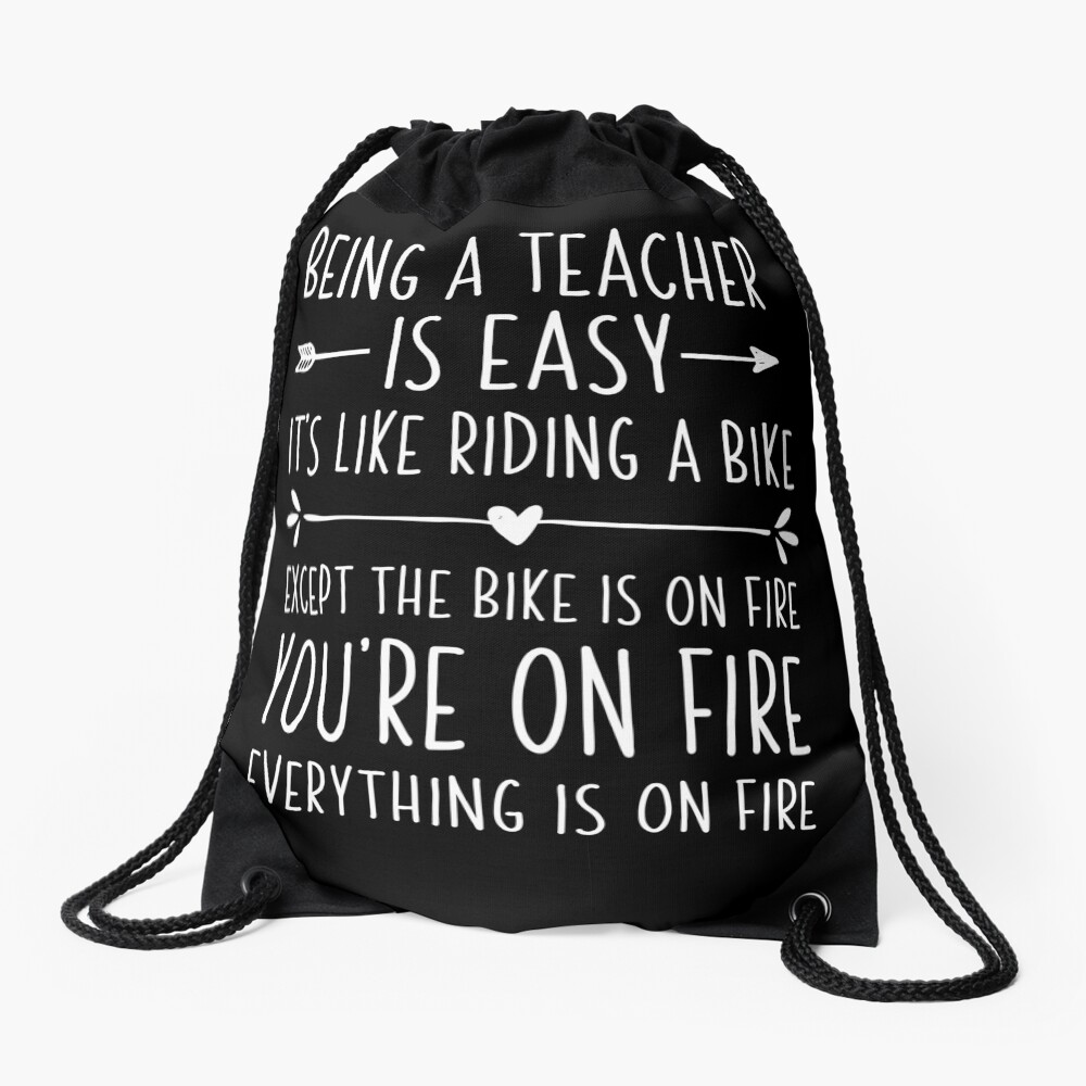 Funny Teacher Shirt Being A Teacher Is Easy Like Riding A Bike