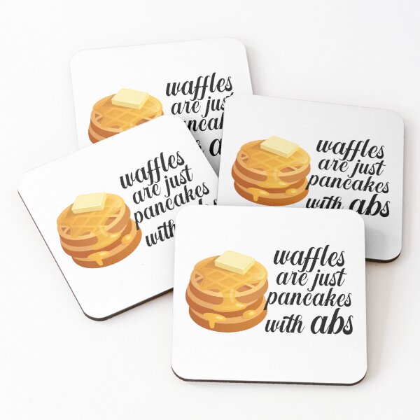 Item preview, Waffles are just Pancakes With Abs designed and sold by nextneveldesign.