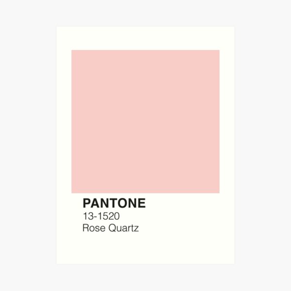 Rose Quartz Pantone Art Print