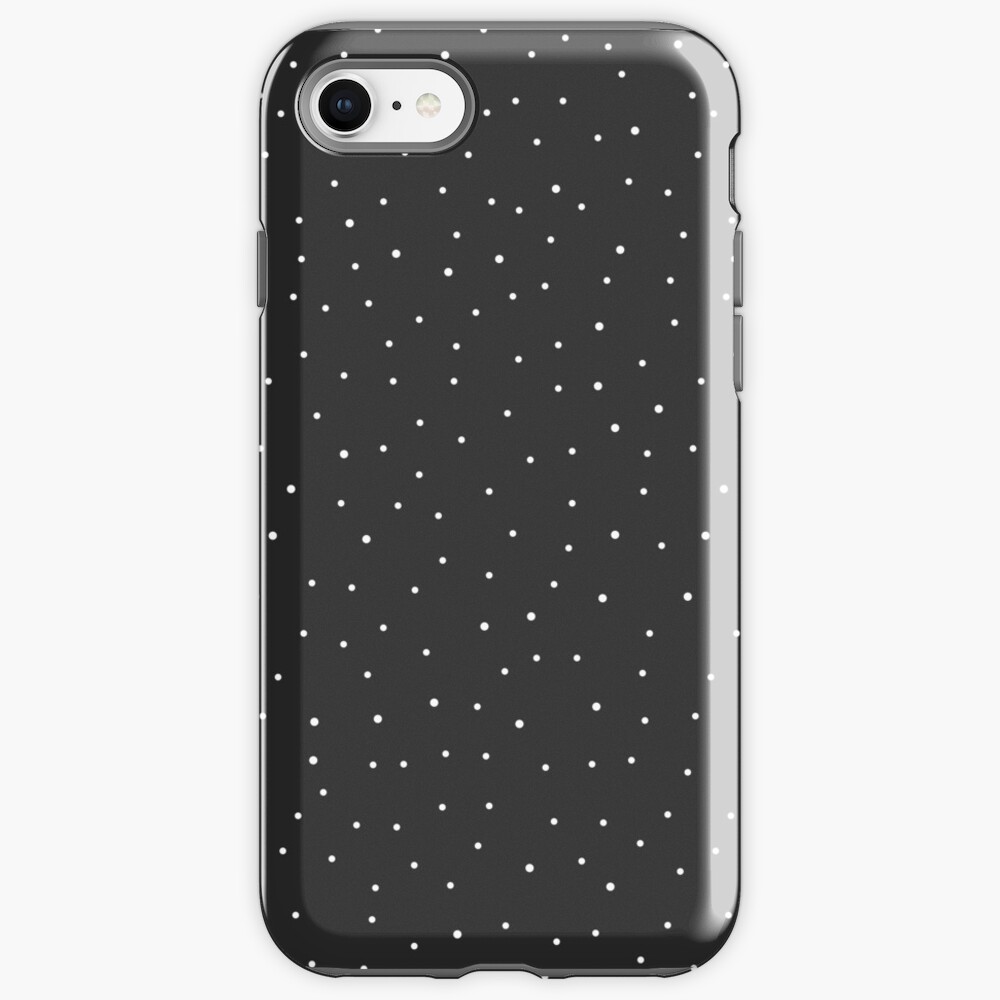 Random Dots on Black iPhone Case & Cover