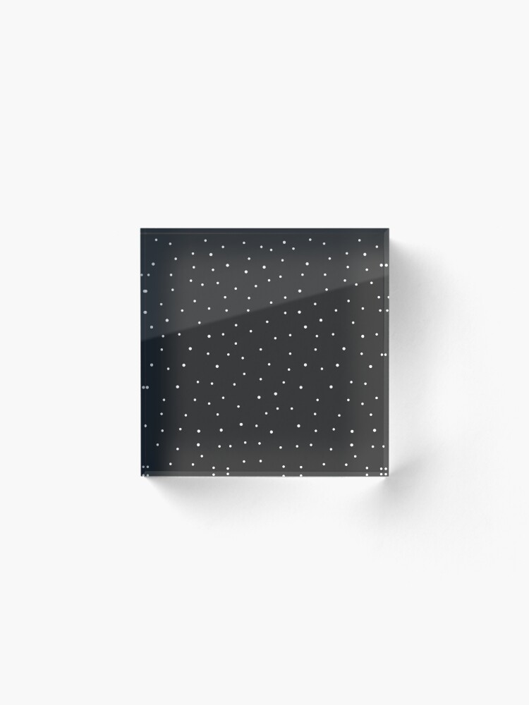 Alternate view of Random Dots on Black Acrylic Block