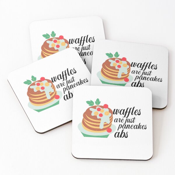 Item preview, Waffles are just Pancakes With Abs designed and sold by nextneveldesign.