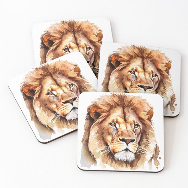 Item preview, Lion Art, Watercolor Painting designed and sold by KOTOdesign.