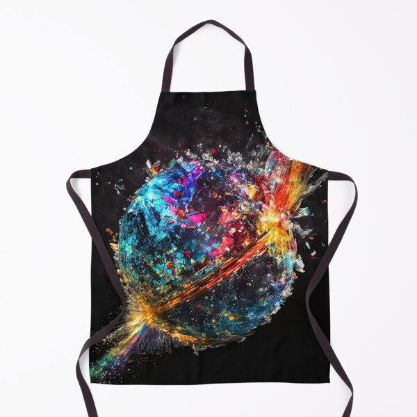Item preview, Abstract Colorful Glass Shattering - Digital Design - AI Artwork designed and sold by BRaiNDEDprints.
