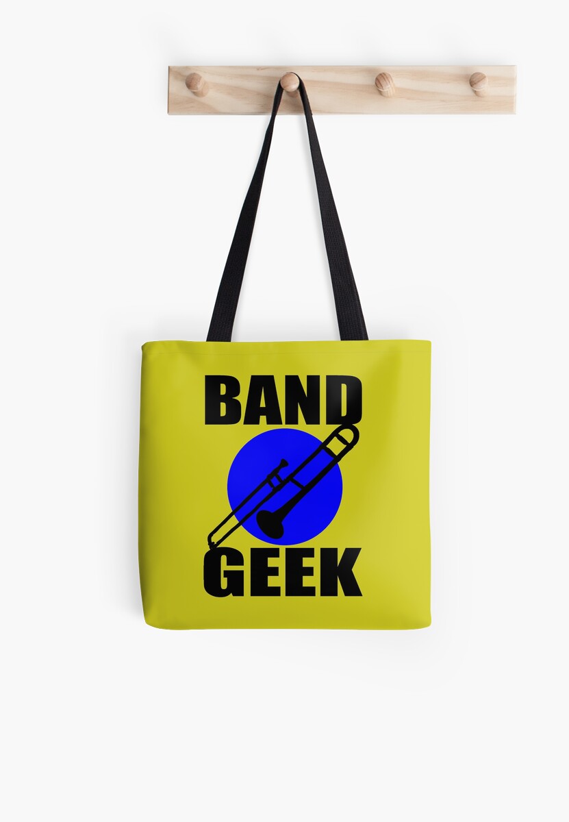 "BAND GEEKS RULETROMBONE" Tote Bags by IMPACTEES Redbubble