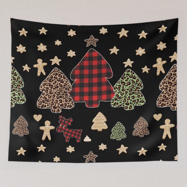 Item preview, Red Plaid & Leopard Christmas Trees Funny Reindeer Ugly Xmas designed and sold by r-silver.