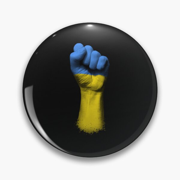 Item preview, Flag of Ukraine on a Raised Clenched Fist designed and sold by WalterFunk.