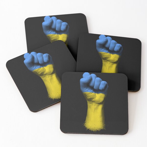 Item preview, Flag of Ukraine on a Raised Clenched Fist designed and sold by WalterFunk.