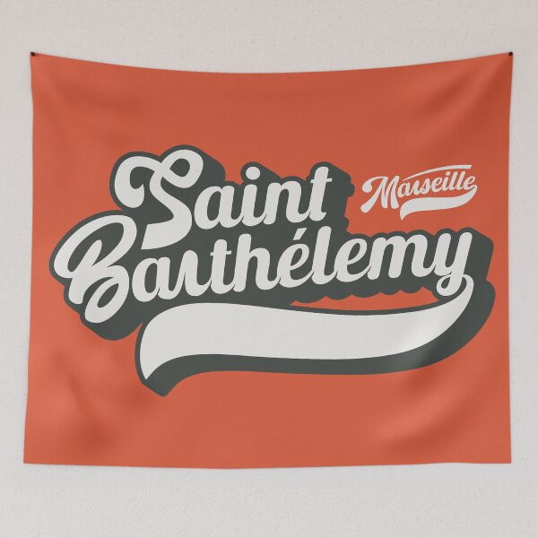 Item preview, Marseille Saint-Barthélemy , Marseille Saint-Barthélemy lettering, Saint-Barthélemy logo designed and sold by Boogosh.