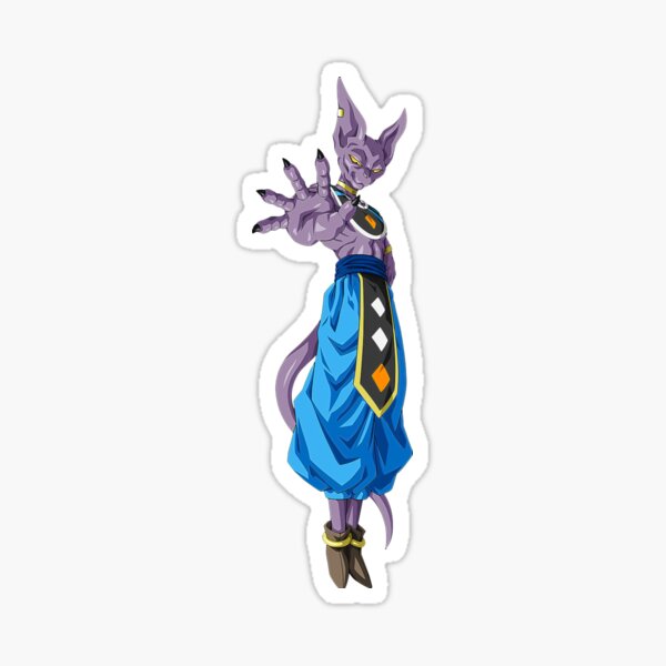 Beerus Dragon Ball Anime Girl Fanart Sticker For Sale By Spacefoxart Redbubble 7356