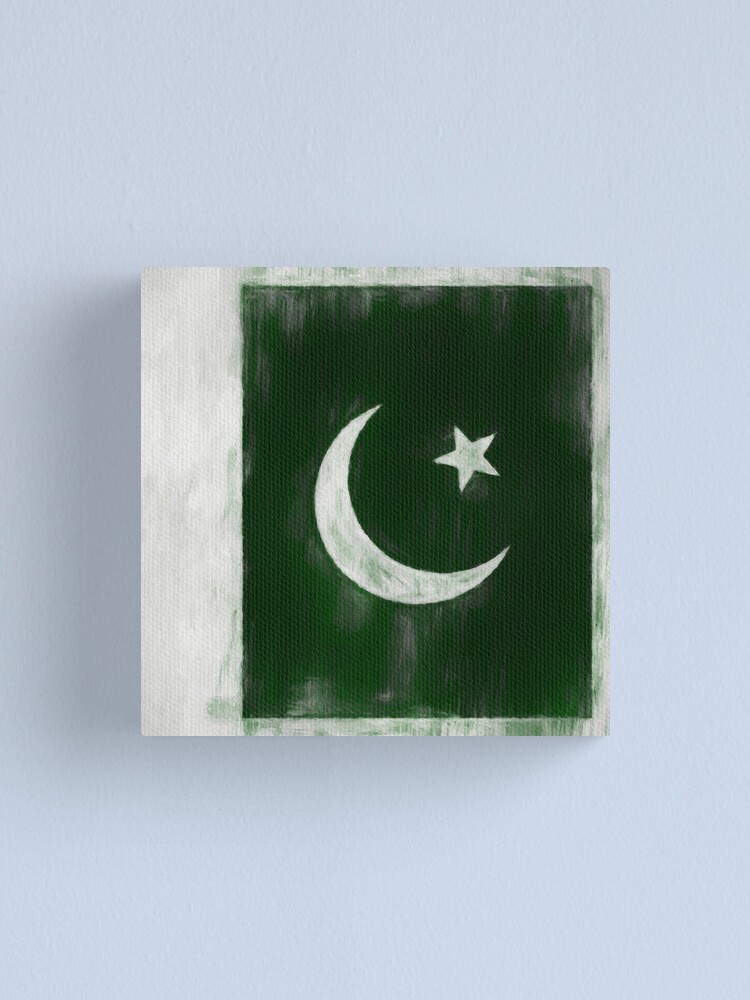 Alternate view of Pakistani Flag No. 2, Series 2 Canvas Print