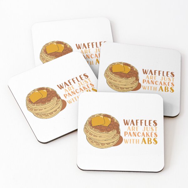 Item preview, Waffles are just Pancakes With Abs designed and sold by nextneveldesign.